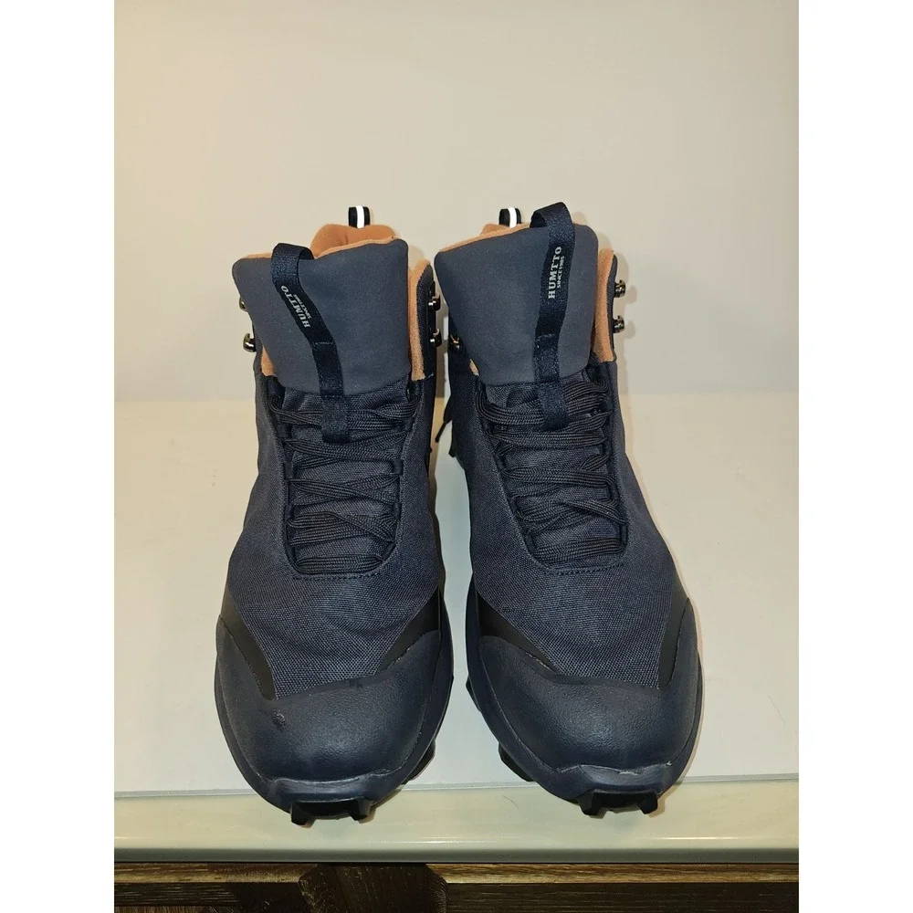 HUMTTO Mens All-Terrain Waterproof Hiking Boots Outdoor Series Navy Blue Sz 11.5